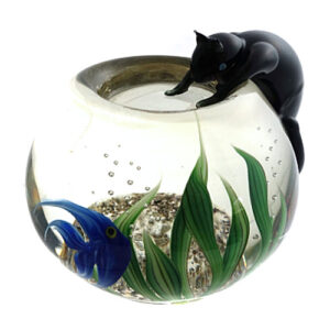 Aquarium die Katze laesst das von Art-Glass Correia