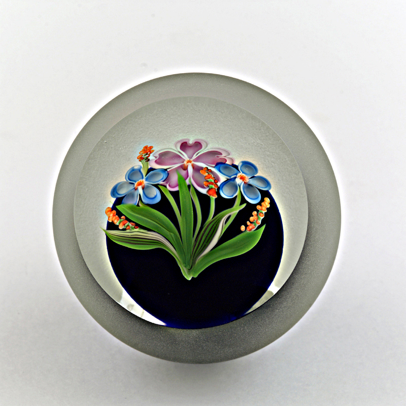 Buntes Blumenbukett von Art-Glass Correia
