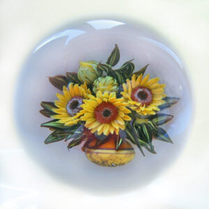 Vase mit Sonnenblumen von David Graeber