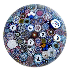 Twists Glass Buntes Millefiori Silhouetten Canes IV von Mike Hunter