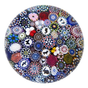 Twists Glass Buntes Millefiori Silhouetten Canes von Mike Hunter