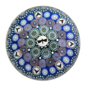 Twists Glass Concentric Millefiori Libelle von Mike Hunter