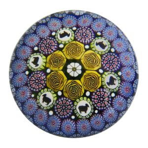 Twists Glass Concentric Millefiori Schaf von Mike Hunter