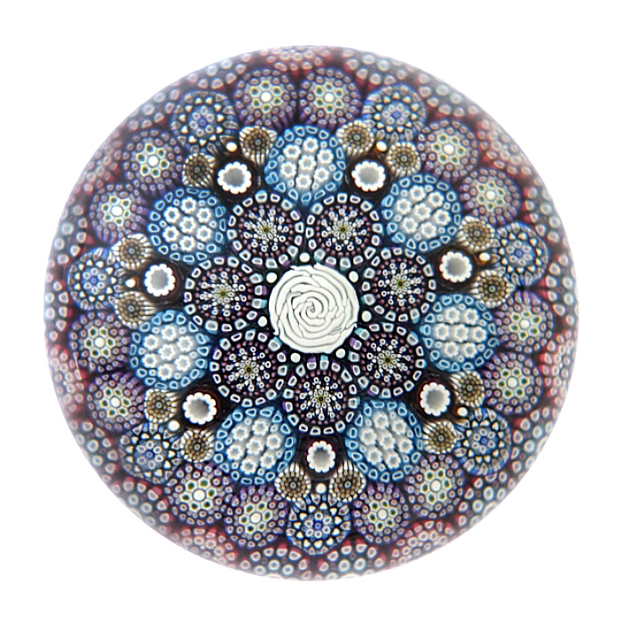 Twists Glass Konzentrisches Millefiori Allison von Mike Hunter