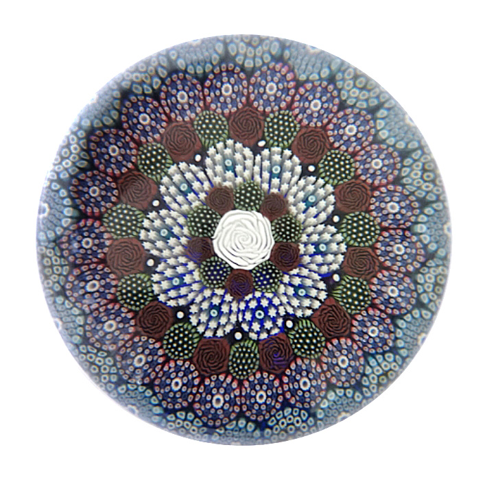 Twists Glass Konzentrisches Millefiori Padraig von Mike Hunter