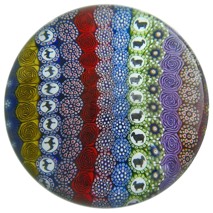 Twists Glass Magnum Patterend Millefiori von Mike Hunter