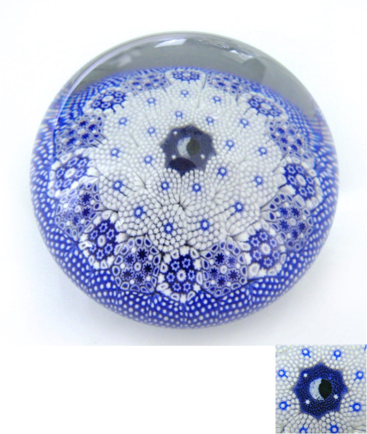 Twists Glass Millefiori mit Mondsichel von Mike Hunter
