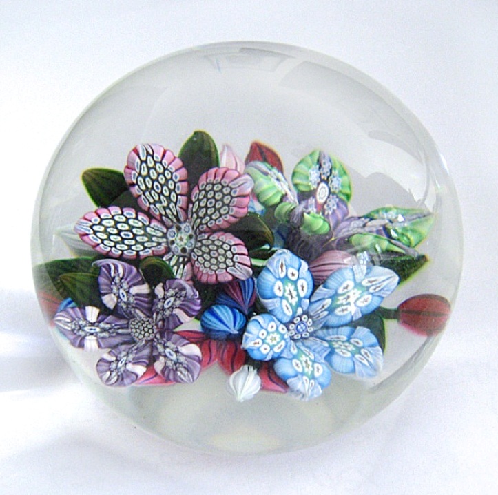 3D Millefiori 4Flower Bouquet von Peter McDougall