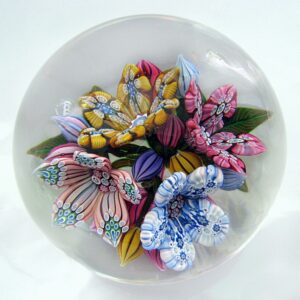 3D Millefiori 4Flower Bouquet von Peter McDougall