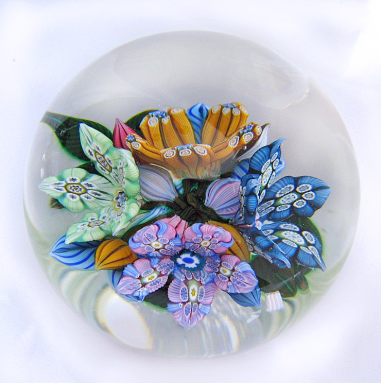 3D Millefiori 4Flower Bouquet von Peter McDougall