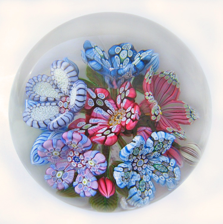 3D Millefiori 6Flower Bouquet von Peter McDougall