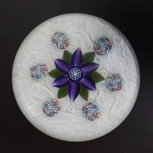 Lila Blume auf Lace von Peter McDougall