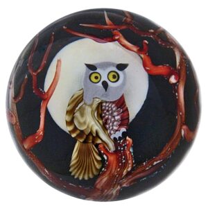 Eule mit Vollmond von Flume Orient