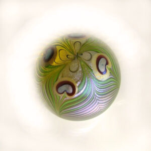 Peacock Feather Miniatur von Flume Orient