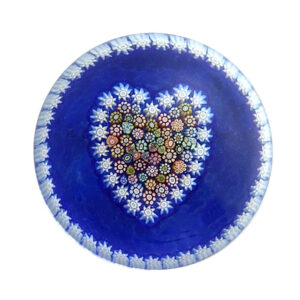 Millefiori Herz blau