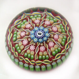 Millefiori mit Schmetterlings Silhouette