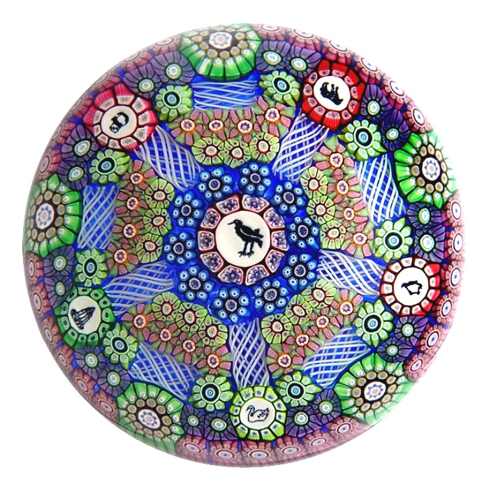 Patterned Millefiori mit Bild Canes