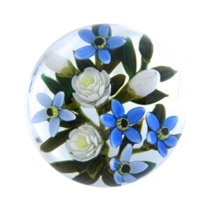 Touchstone Glass Forget me nots Miniatur von Cathy Richardson