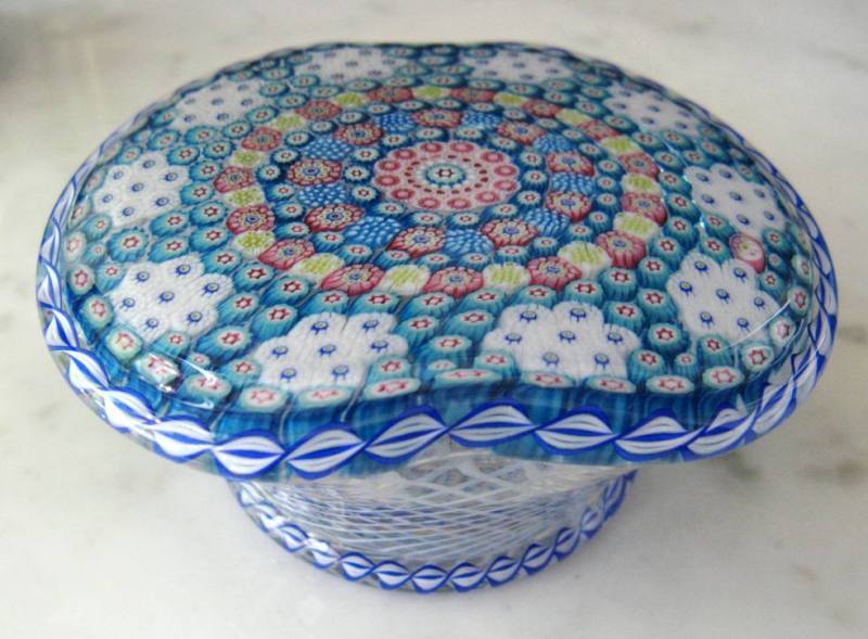 Clichy Millefiori Koerbchen von Louis Saint
