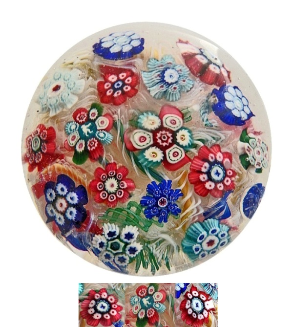 von Concentric-Millefiori-on-Lace Scattered