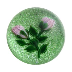 Federblume auf Jasper Grund von Debbie Tarsitano